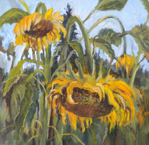 Sunflower, Acrylic (SOLD)