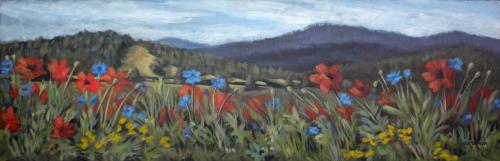 Smoky Mountain Poppies (SOLD)