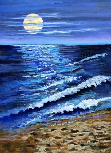 Moonlit Lake  (SOLD)