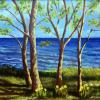 Daffodils on the Shore  (SOLD)