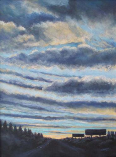 Dawn over 96, Acrylic (SOLD)