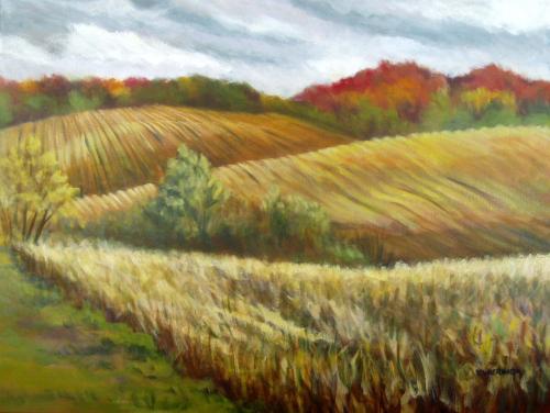 Late September fields, Acrylic (SOLD)