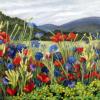 Roadside Poppies, Acrylic (SOLD)