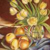 Yellow Tulips with Fruit, Acrylic