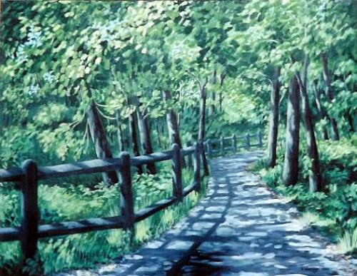 Path at Tahquamenon, Acrylic