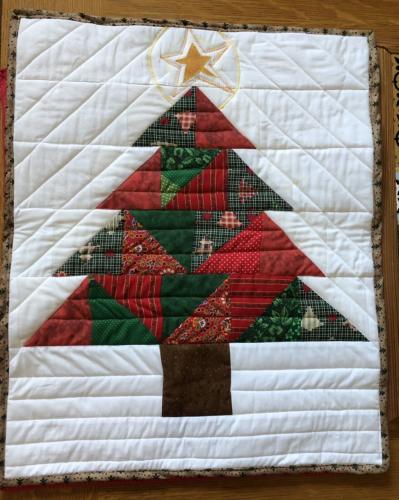 Christmas tree wall hanging